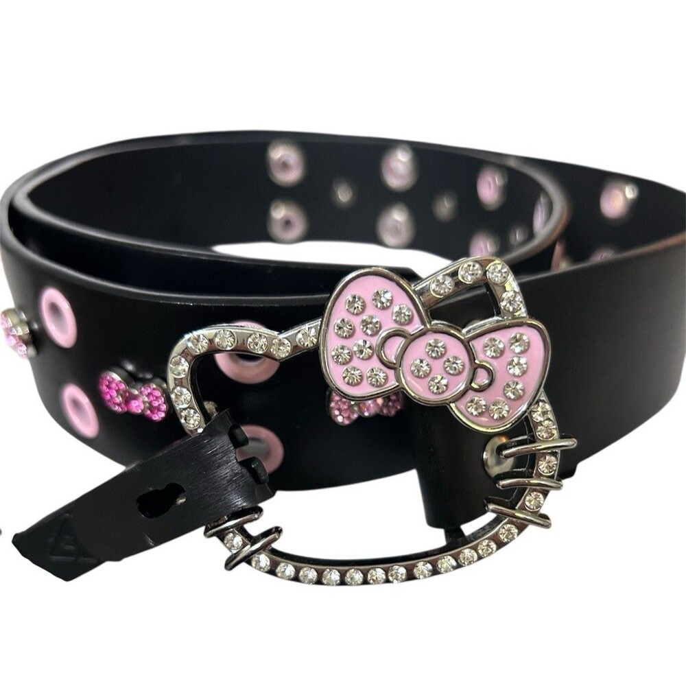 Hello Kitty Bow Bling Black Belt Hot Topic Size M
